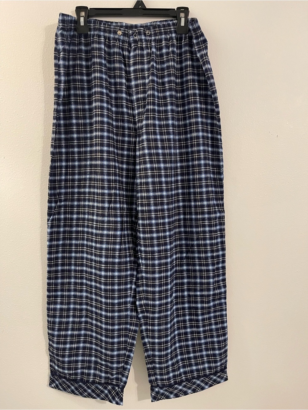 Cherokee Navy and White Plaid Lounge Pants
